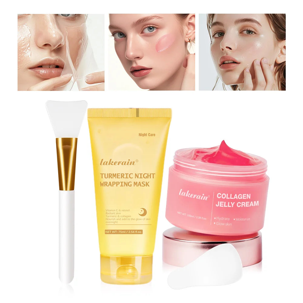 LUMIRELAX Collagen Night Wrapping Mask - Restorative Peel-Off Treatment