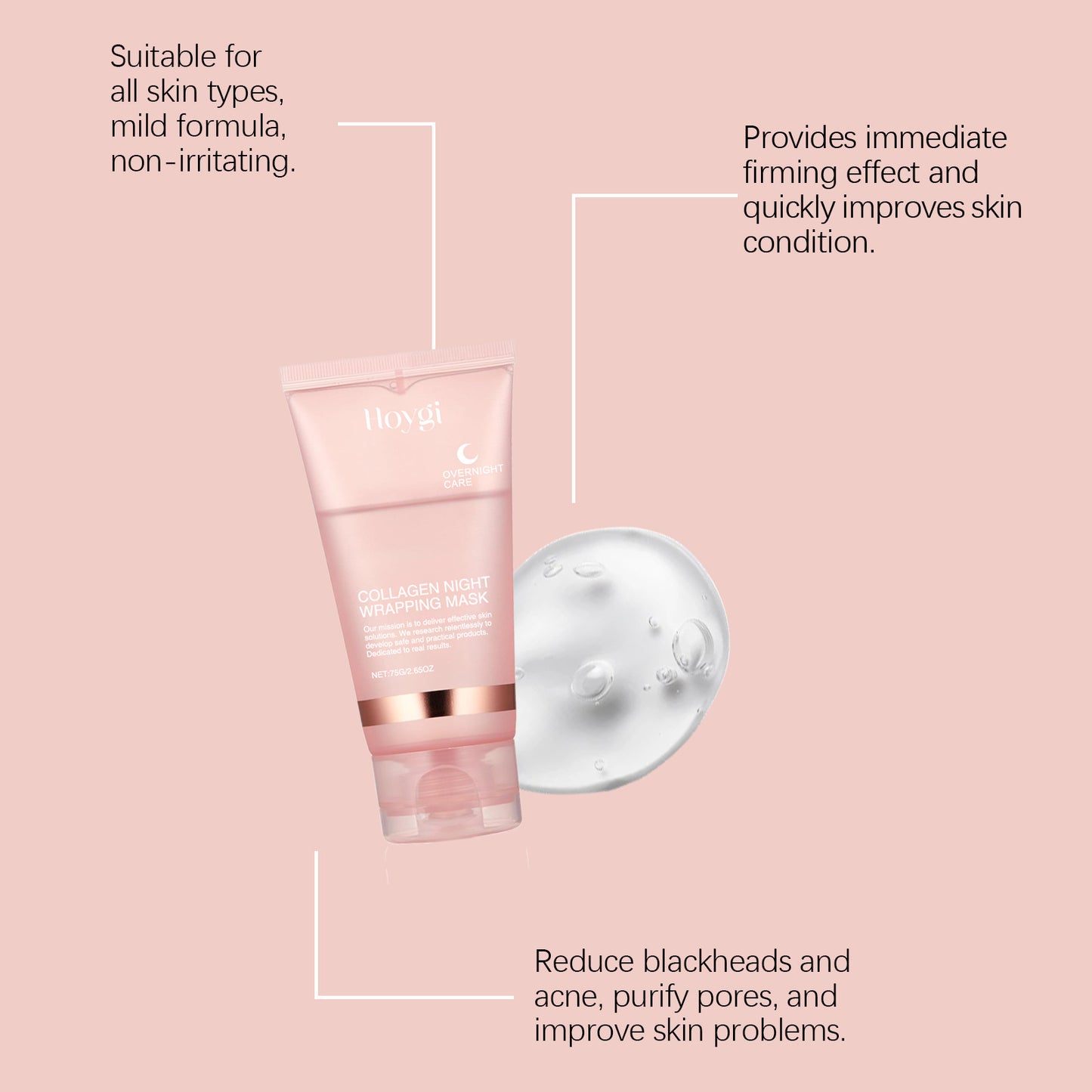 LUMIRELAX Collagen Overnight Mask - Korean Night Wrapping Treatment