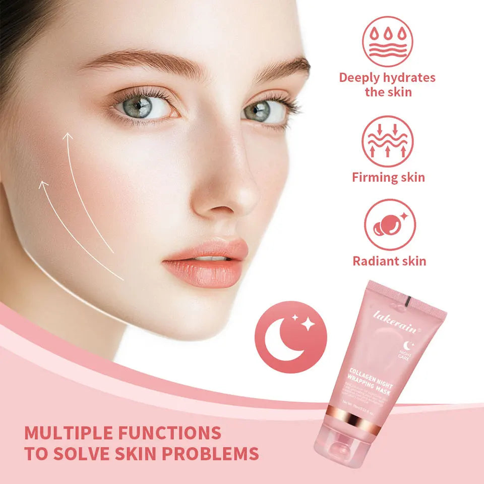 LUMIRELAX Collagen Night Wrapping Mask - Restorative Peel-Off Treatment
