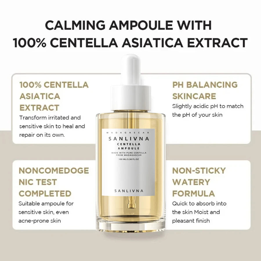 LUMIRELAX Madagascar Centella Asiatica Ampoule - Deep Hydration & Anti-Aging Serum 100ml