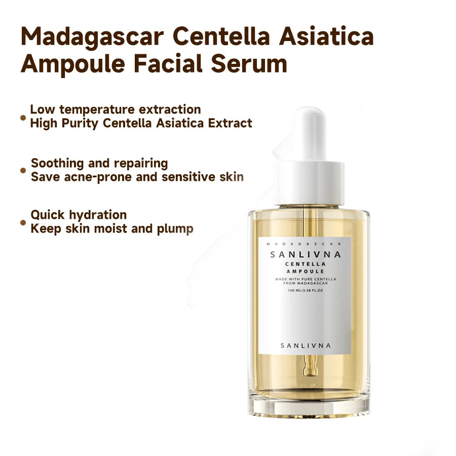LUMIRELAX Madagascar Centella Asiatica Ampoule - Deep Hydration & Anti-Aging Serum 100ml