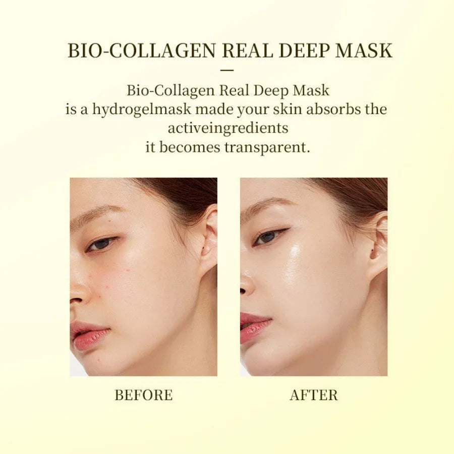 LUMIRELAX Bio Collagen Face Mask - Hydrating Sheet Masks (1/4/10 Pack)