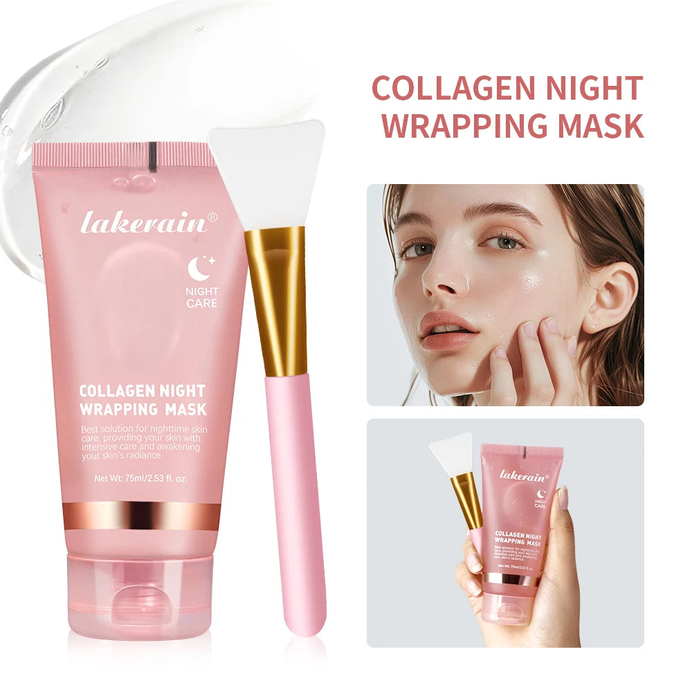 LUMIRELAX Collagen Night Wrapping Mask - Restorative Peel-Off Treatment