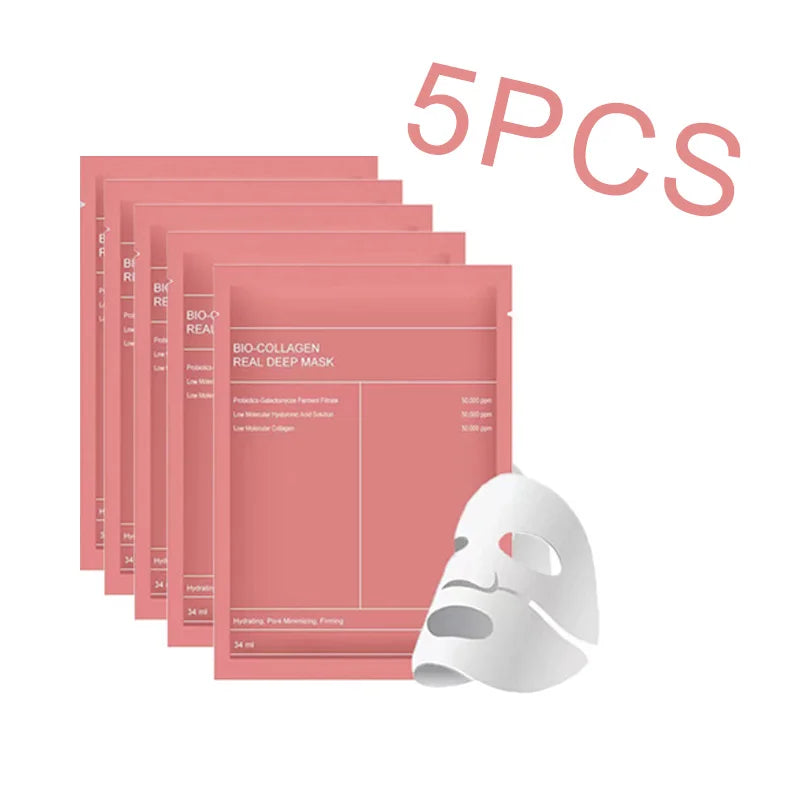 LUMIRELAX Bio Collagen Face Mask - Hydrating Sheet Masks (1/4/10 Pack)