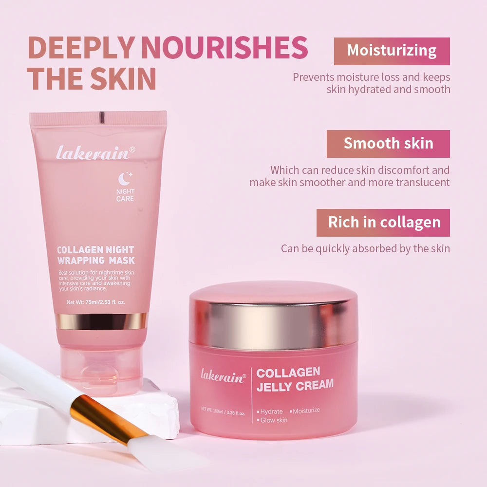 LUMIRELAX Collagen Night Wrapping Mask - Restorative Peel-Off Treatment