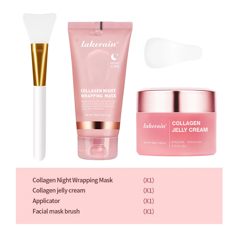 LUMIRELAX Collagen Night Wrapping Mask - Restorative Peel-Off Treatment