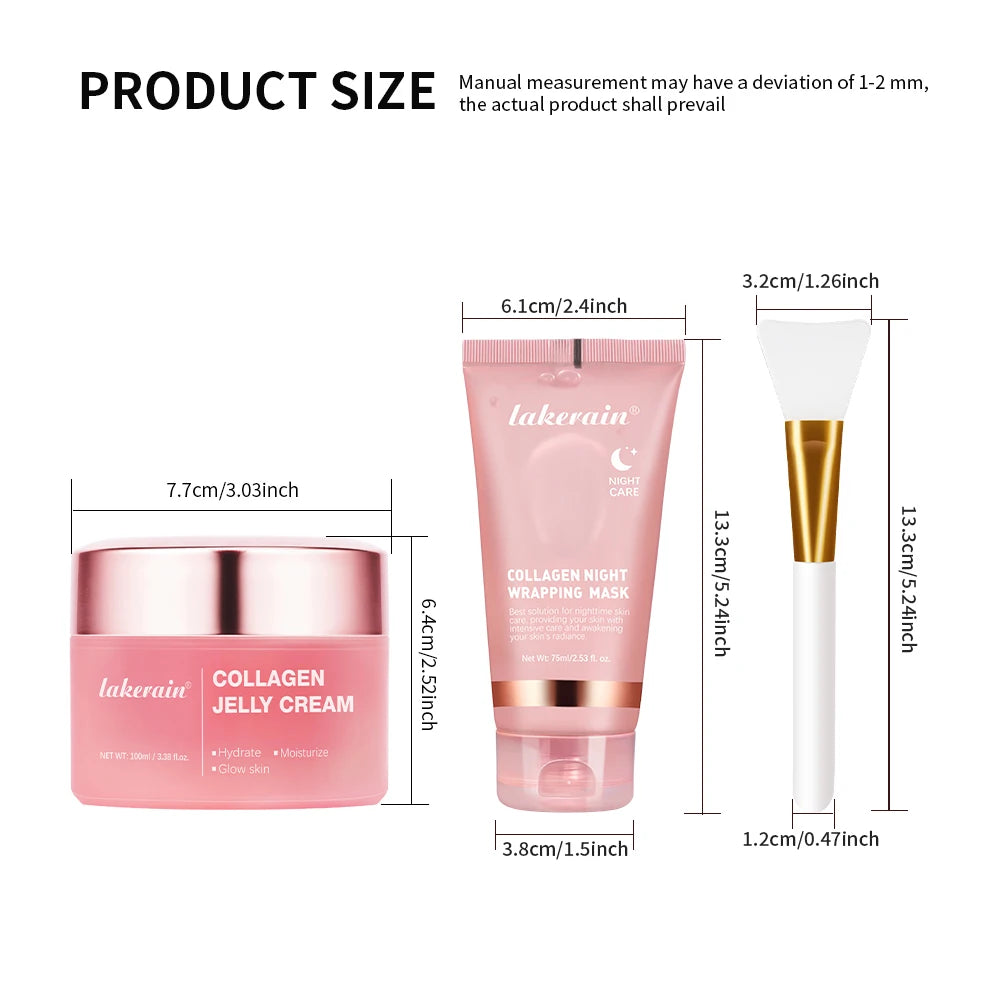 LUMIRELAX Collagen Night Wrapping Mask - Restorative Peel-Off Treatment