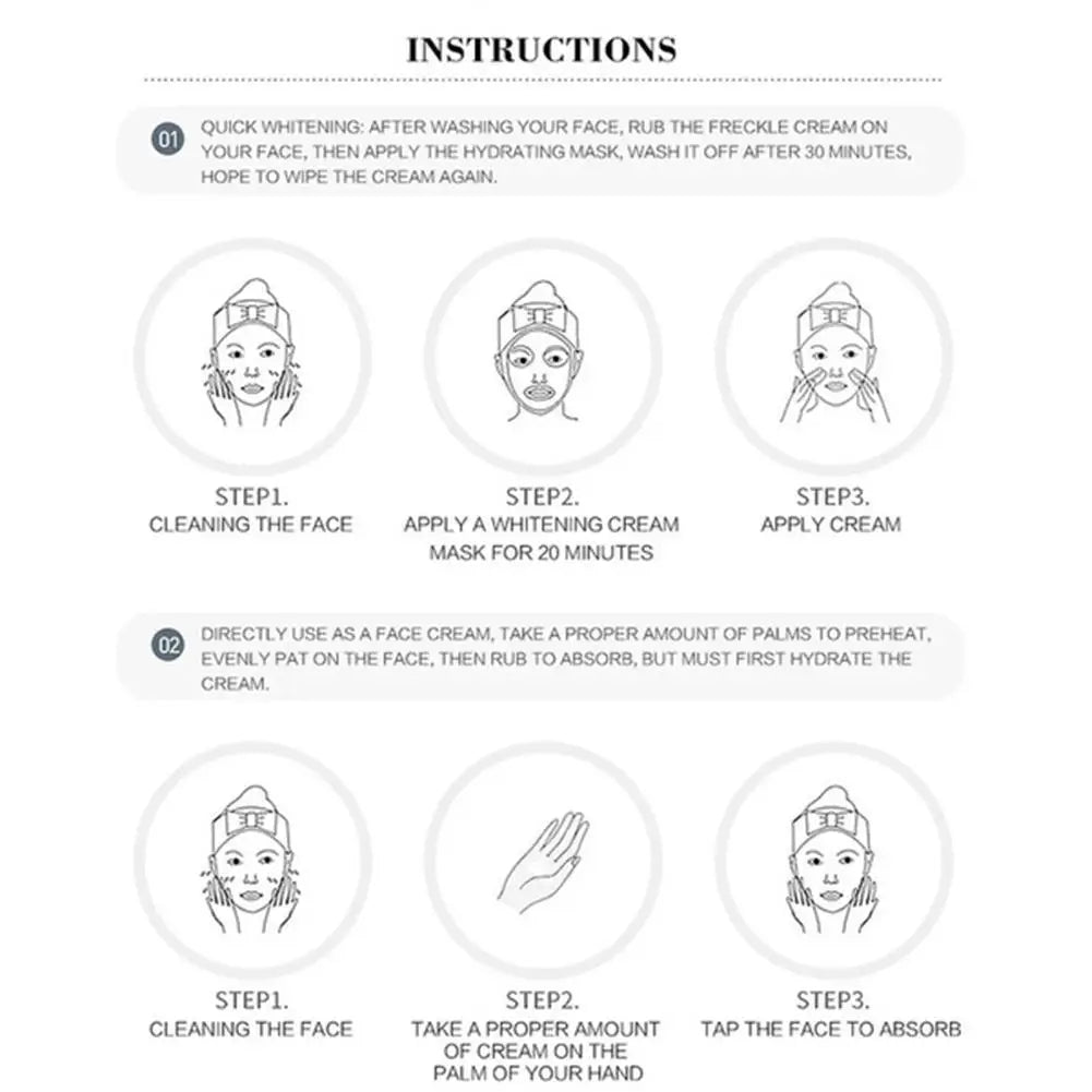 LUMIRELAX Whitening Cream - Freckle Remover & Skin Brightener