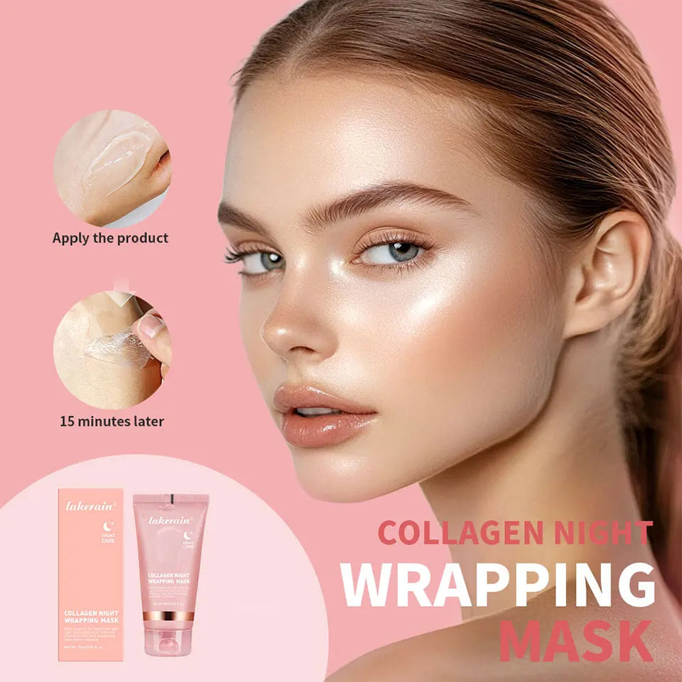 LUMIRELAX Collagen Night Wrapping Mask - Restorative Peel-Off Treatment