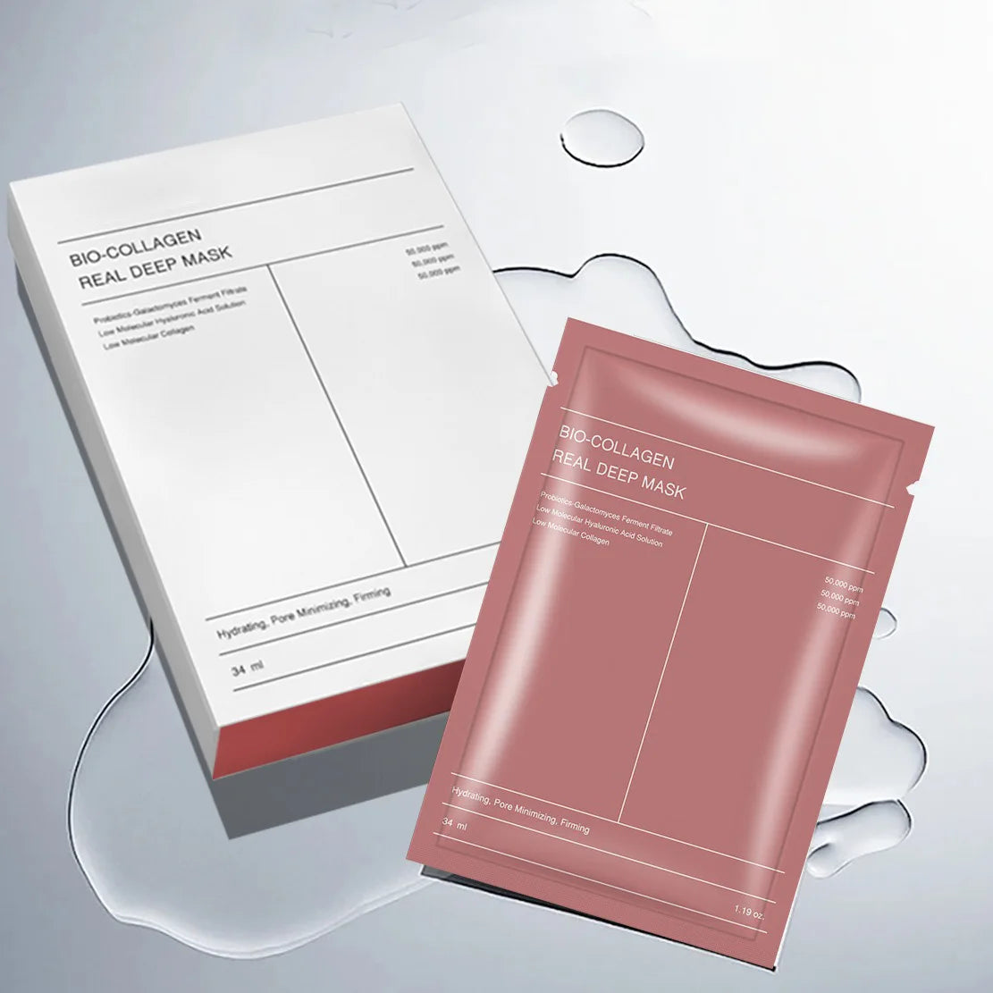 LUMIRELAX Bio Collagen Face Mask - Hydrating Sheet Masks (1/4/10 Pack)