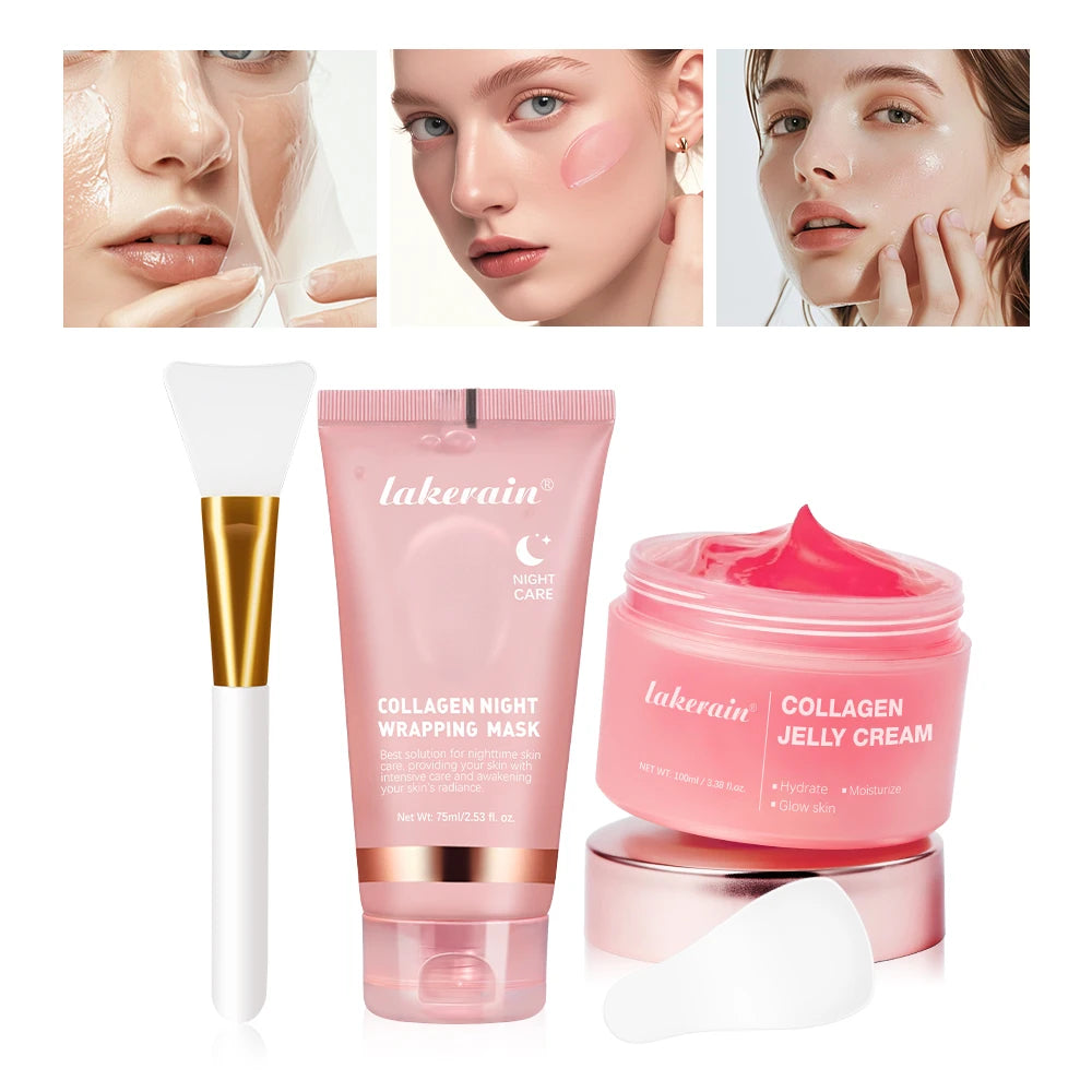 LUMIRELAX Collagen Night Wrapping Mask - Restorative Peel-Off Treatment